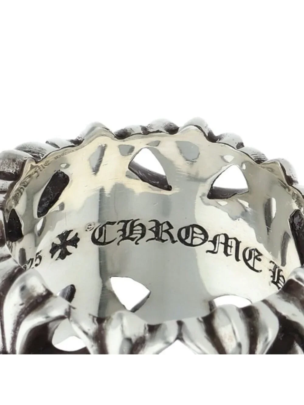 Chrome Hearts Cemetery Cross Silver Ring